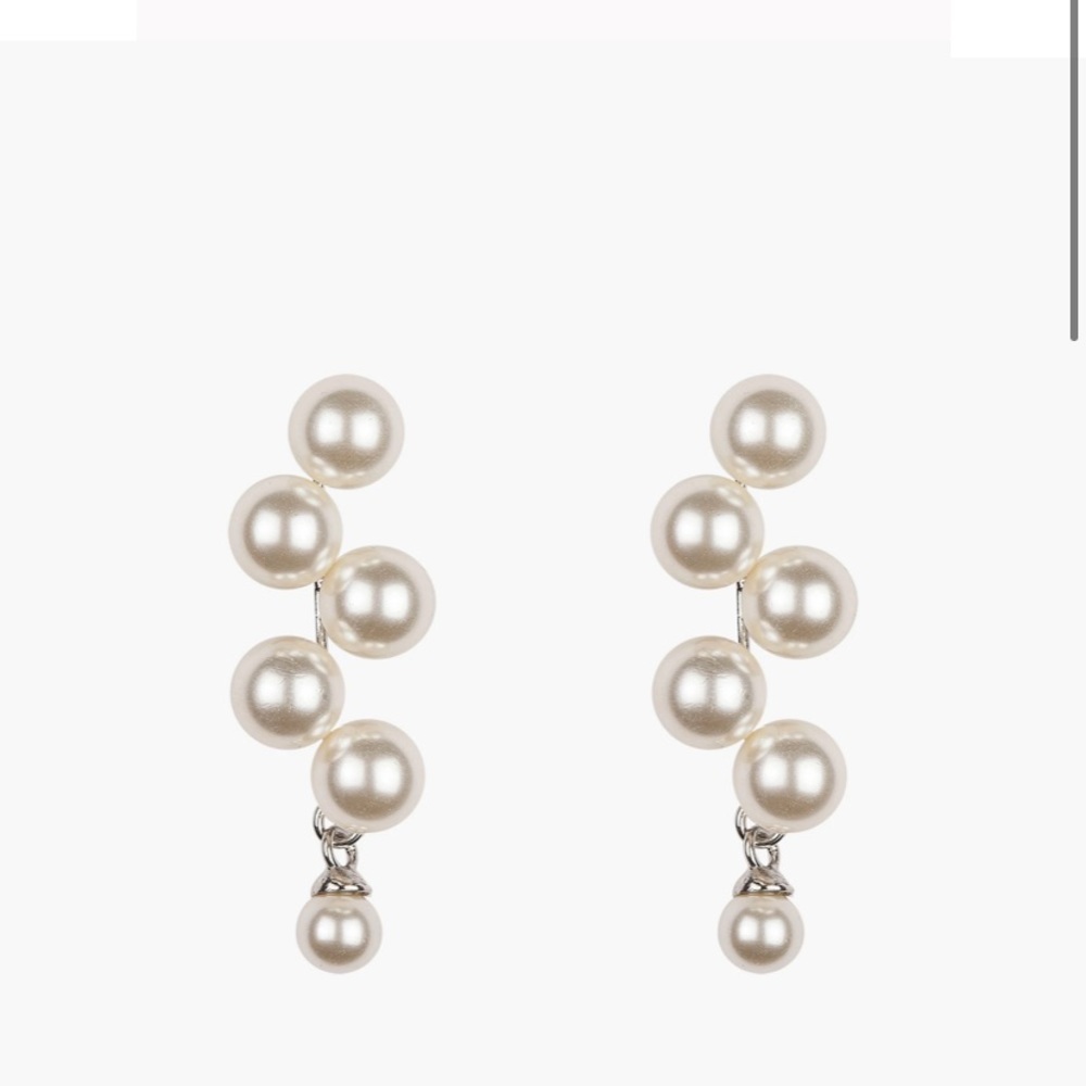 Never been worn Jennifer Behr Marcella earrings in silver!!